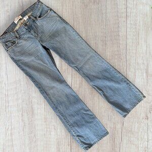 LEVI'S Signature Stretch Y2K Low Rise Slim Bootcut Light Wash Jeans Size 11